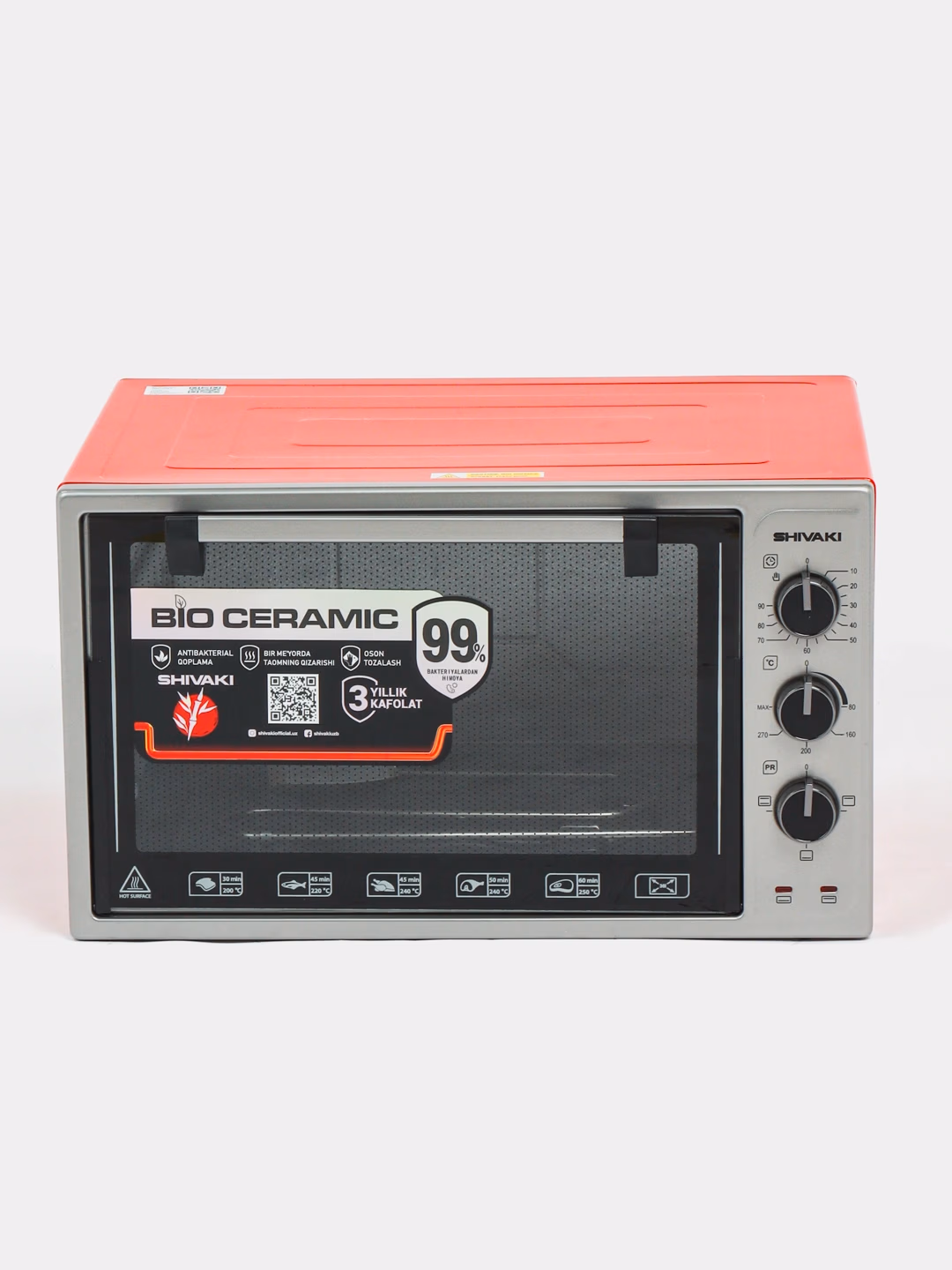 Mini pech Shivaki MD 3612 V2, bio-keramika, qora - 2