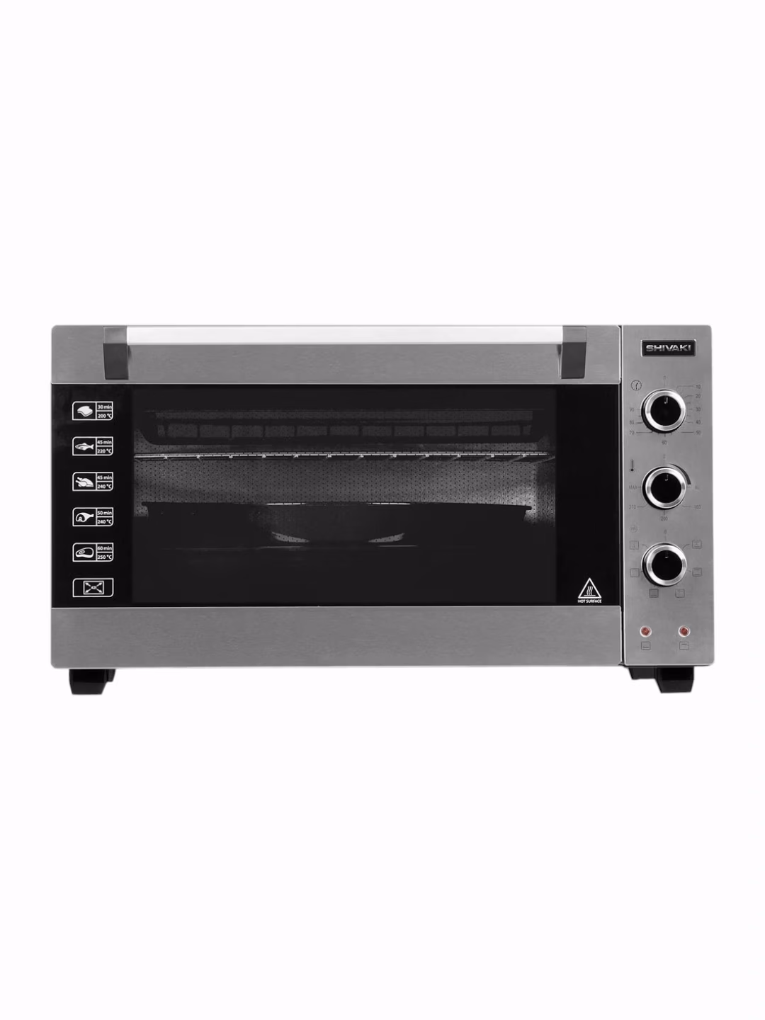 Mini pech Shivaki MD-3618 Lux, 36 L, 1400 Vt, konveksiya, kumushrang