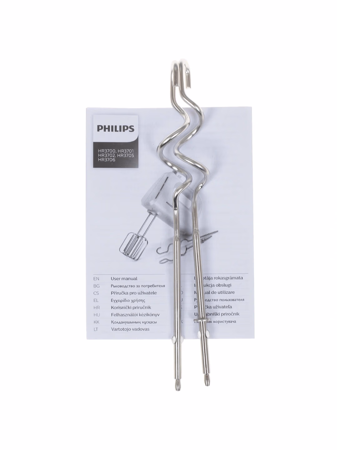 Qo'l mikseri Philips HR3705/00, 300 Vt, oq - 6