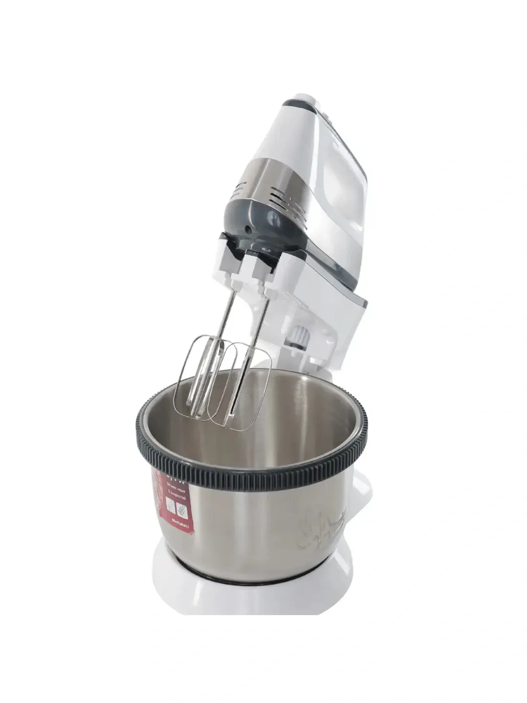 Idishli statsionar mikser Shivaki HM 5052, 3.4 L bowl, oq