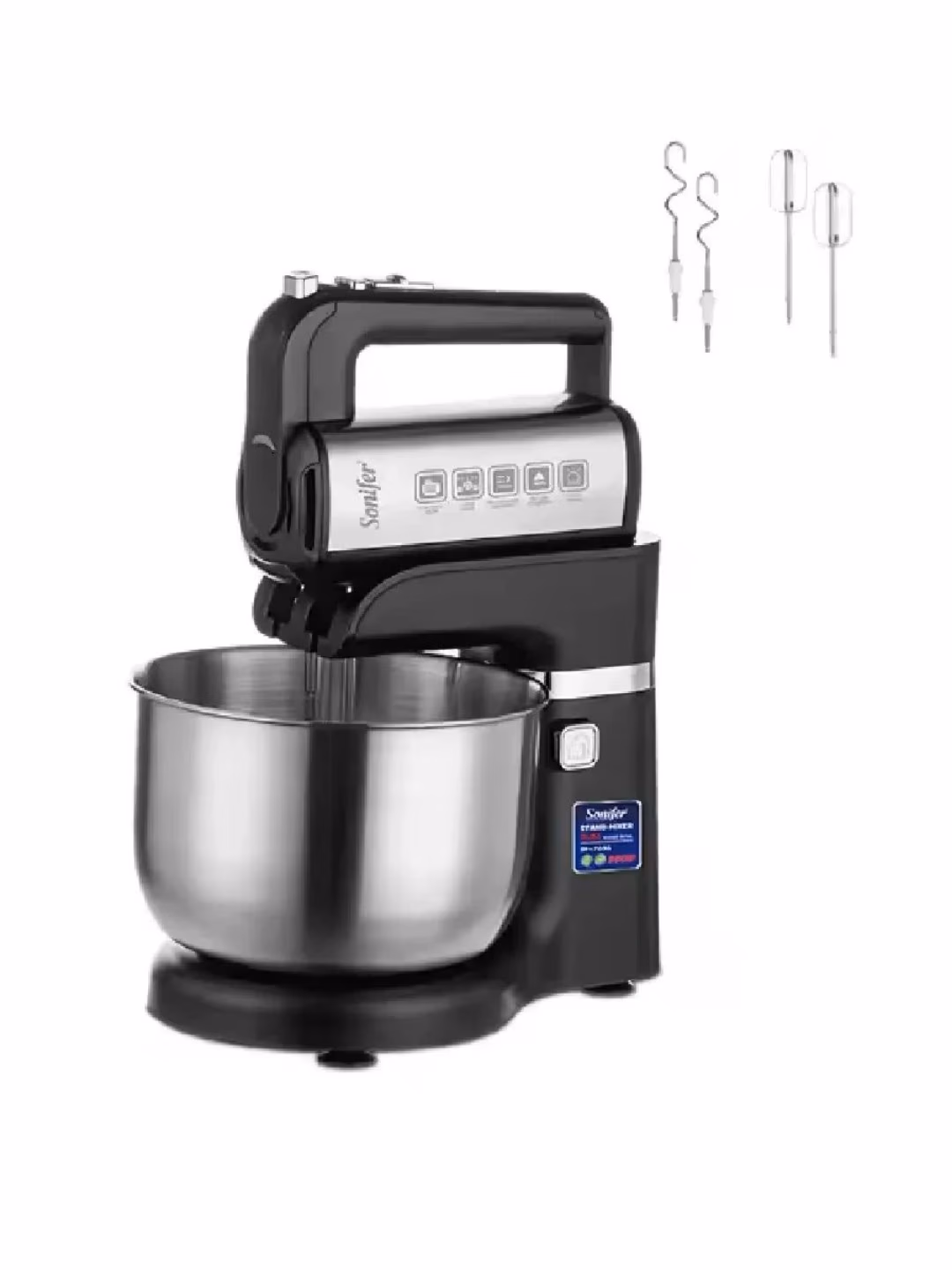 Planetar mikser Sonifer SF-7037, 3.5 L, qora - 5