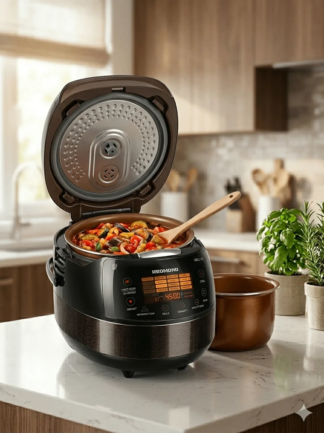 Multivarka Redmond RMC-70, 5 L, 860 Vt, qora