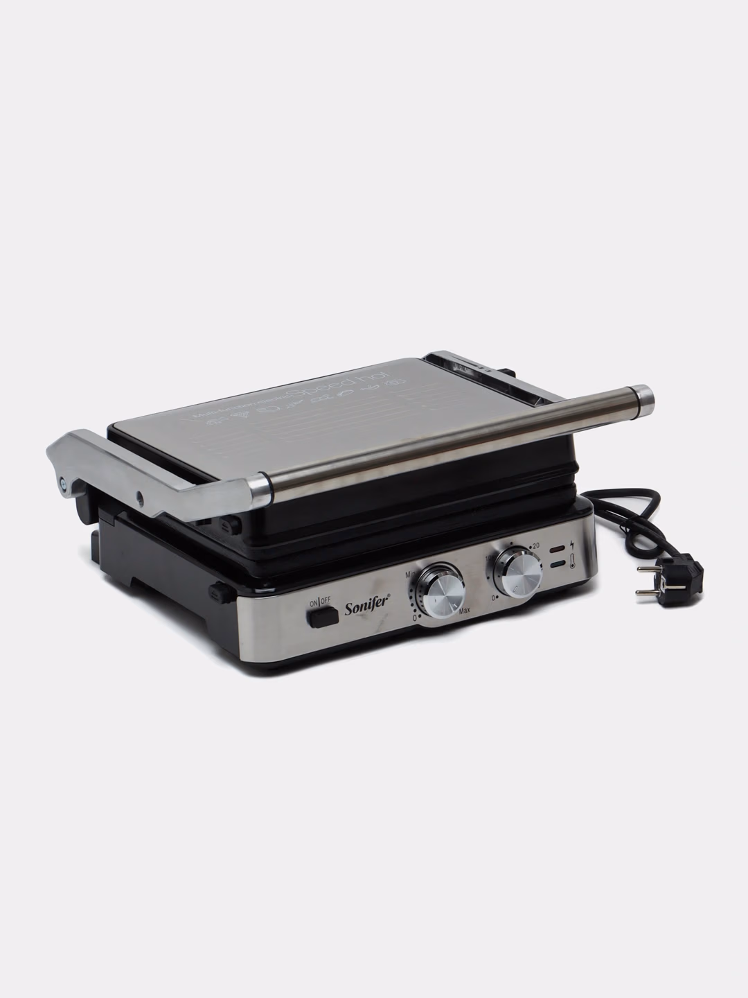 Elektr gril-panini Sonifer SF-6152, qora-kumush - 2
