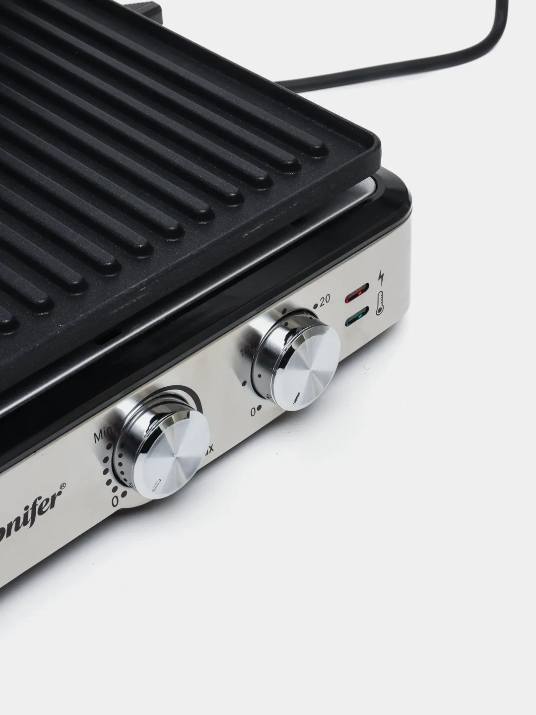 Elektr gril-panini Sonifer SF-6152, qora-kumush