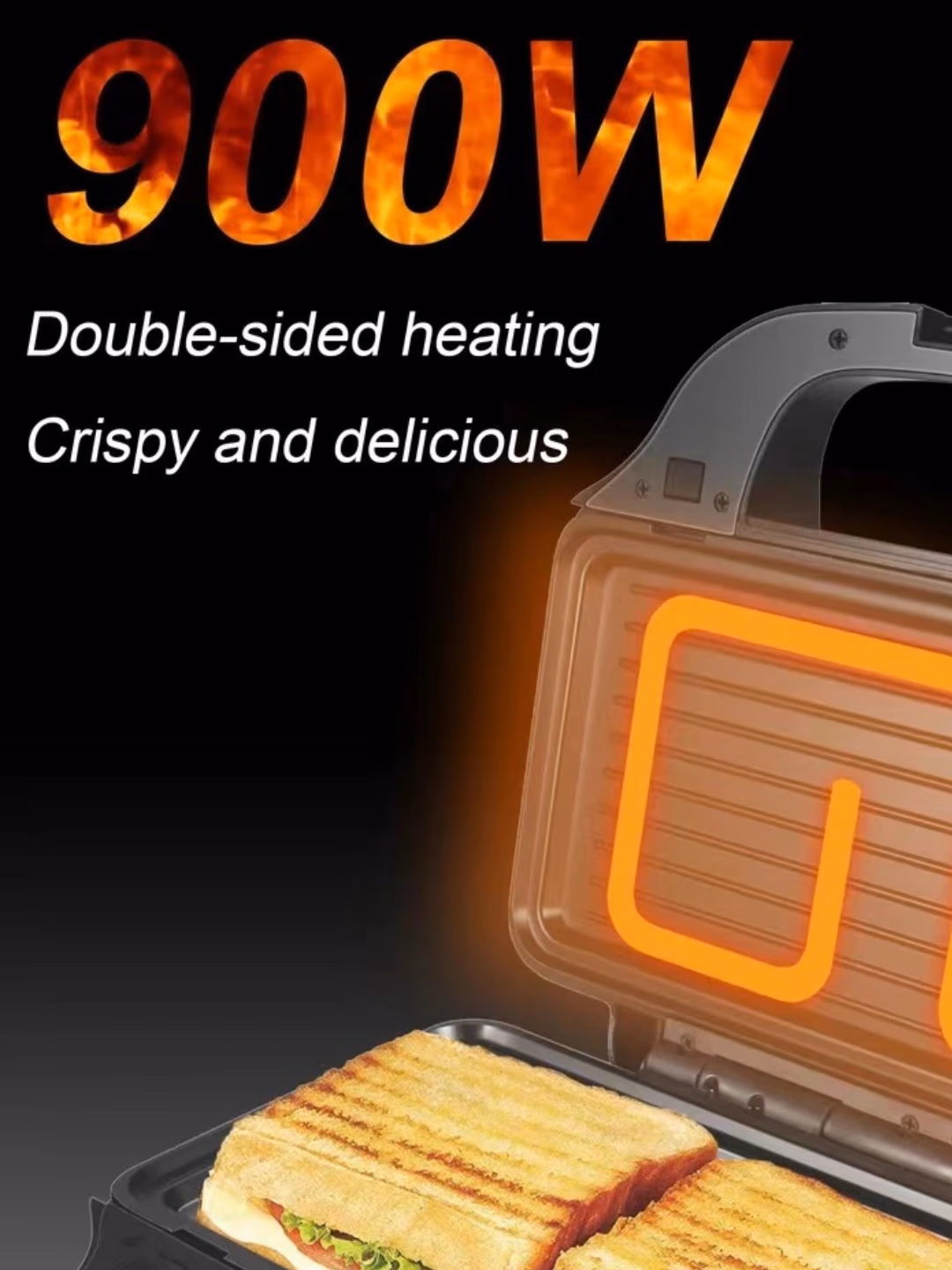 Multibaker Sonifer SF-6056 3 tasi 1 da, 900 Vt, qora - 2