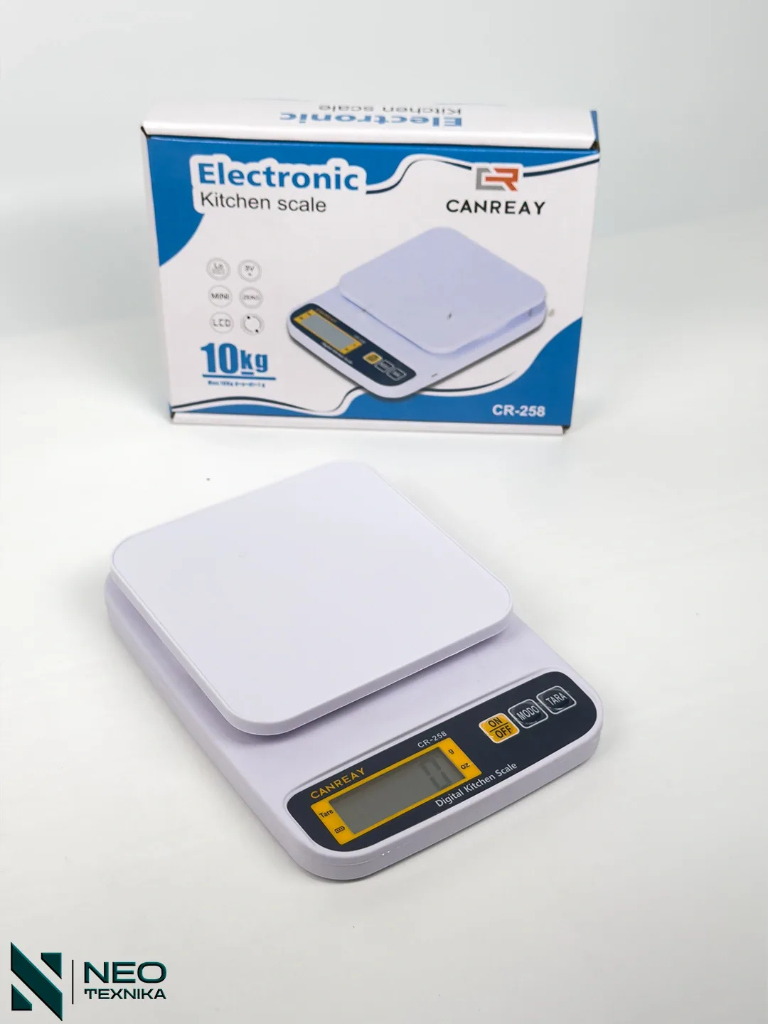 Elektron oshxona tarozisi CANREAY CR-258, 10 kg gacha