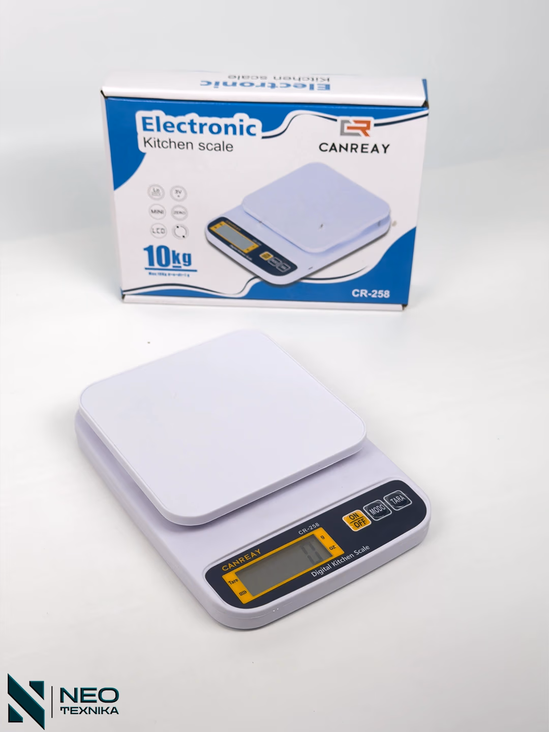 Elektron oshxona tarozisi CANREAY CR-258, 10 kg gacha