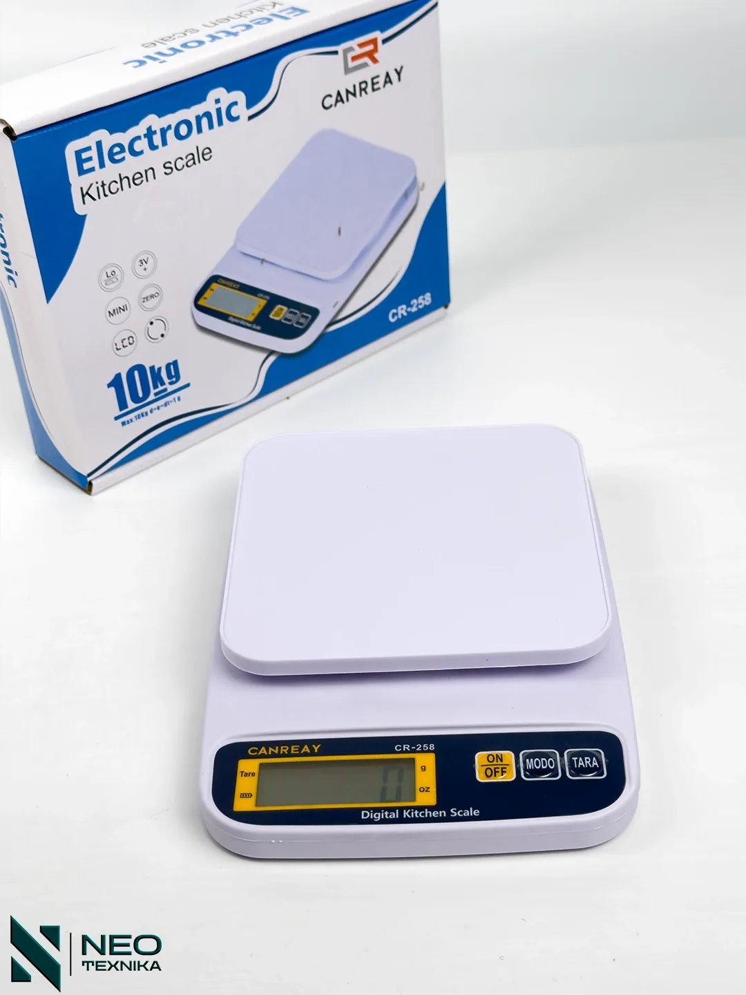 Elektron oshxona tarozisi CANREAY CR-258, 10 kg gacha