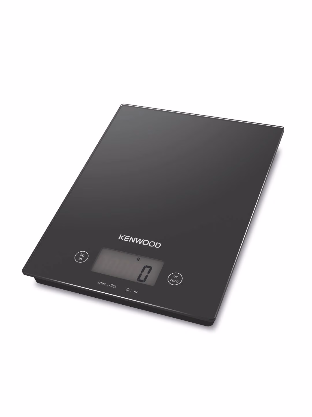Elektron oshxona tarozisi Kenwood, sensorli, 8 kg gacha, qora - 2