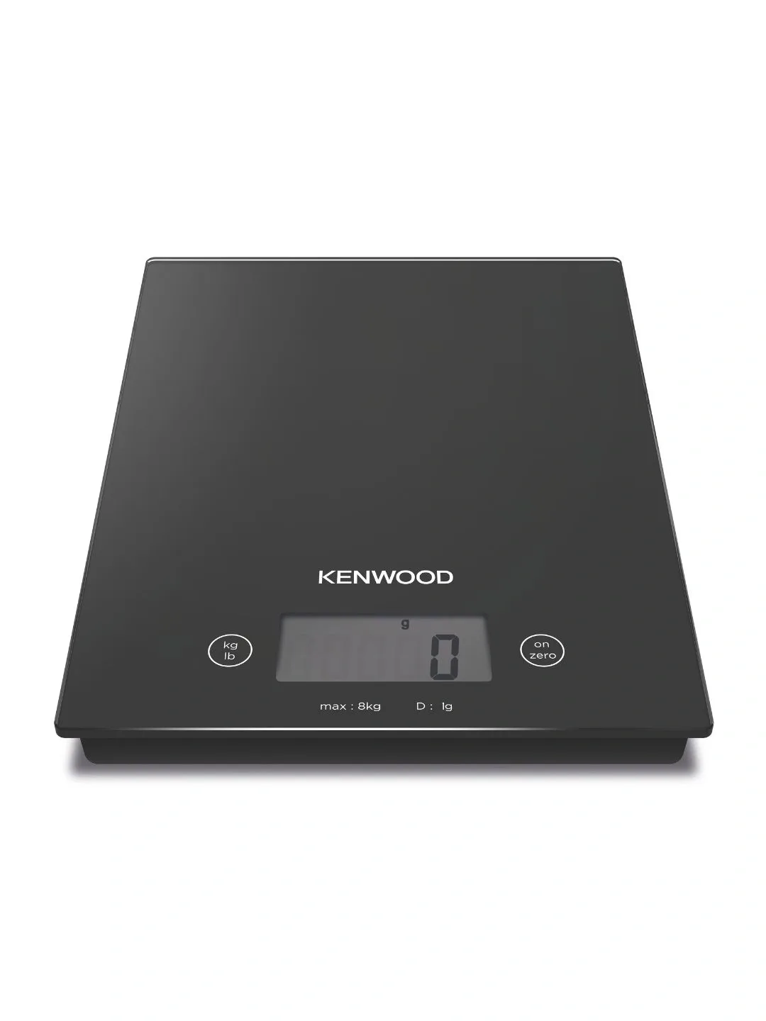 Elektron oshxona tarozisi Kenwood, sensorli, 8 kg gacha, qora