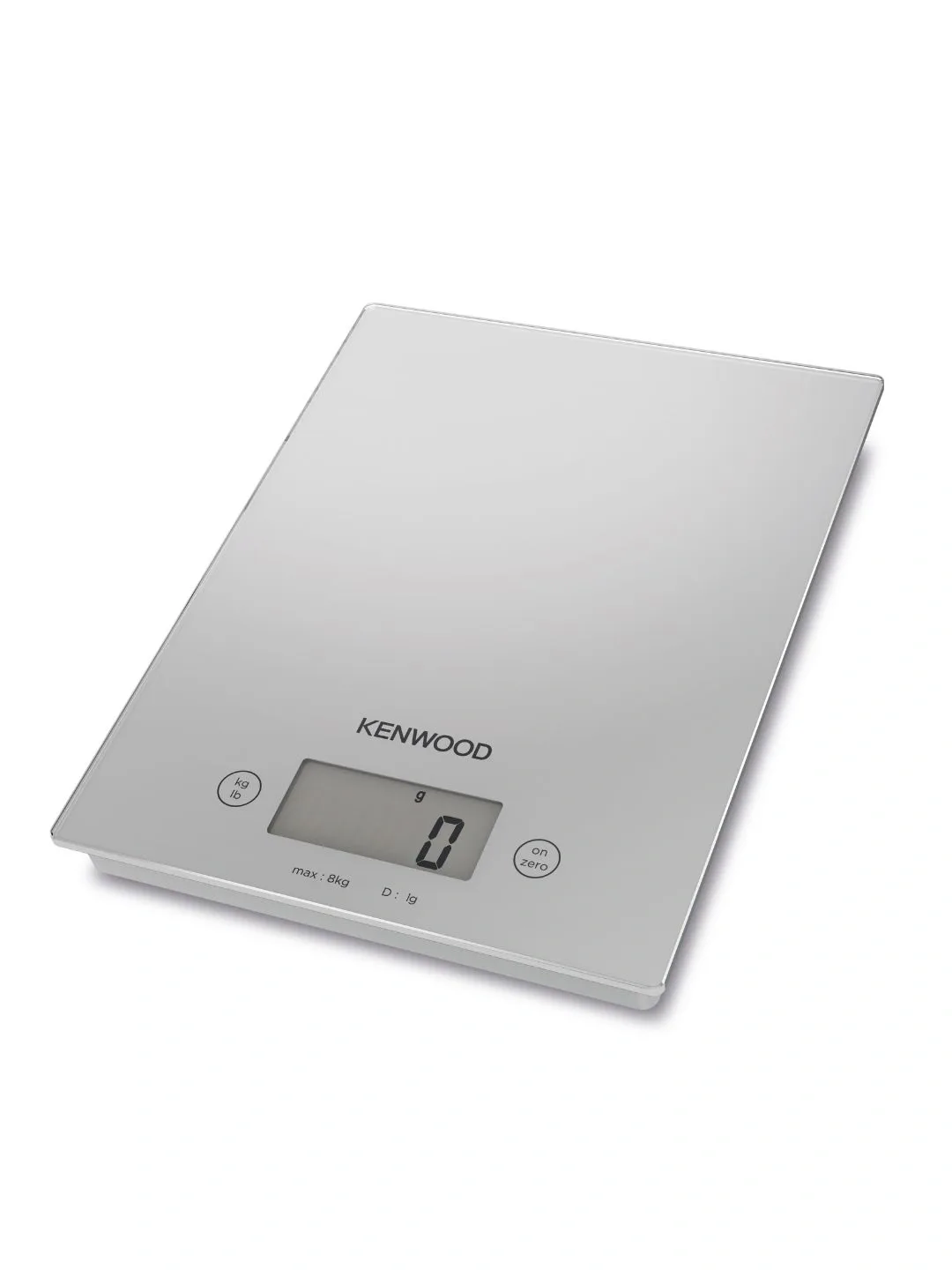 Elektron oshxona tarozisi Kenwood, sensorli, 8 kg gacha, qora