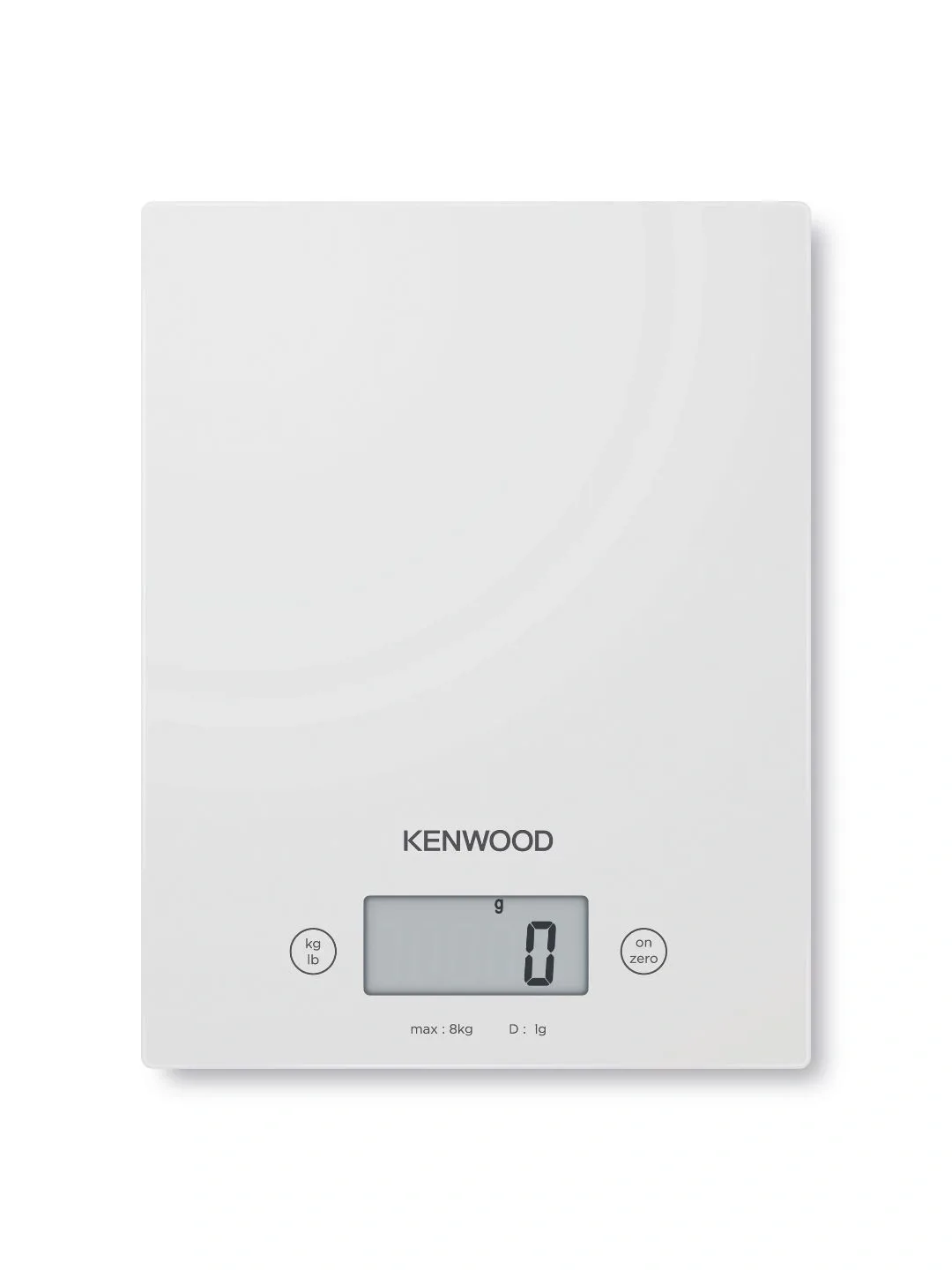 Elektron oshxona tarozisi Kenwood, sensorli, 8 kg gacha, qora