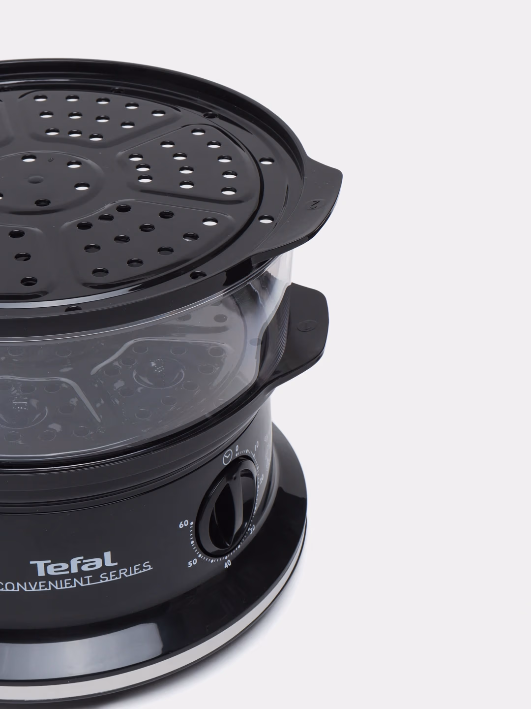 Elektr bug'pishirgich Tefal VC140131 2 qavatli, qora - 5