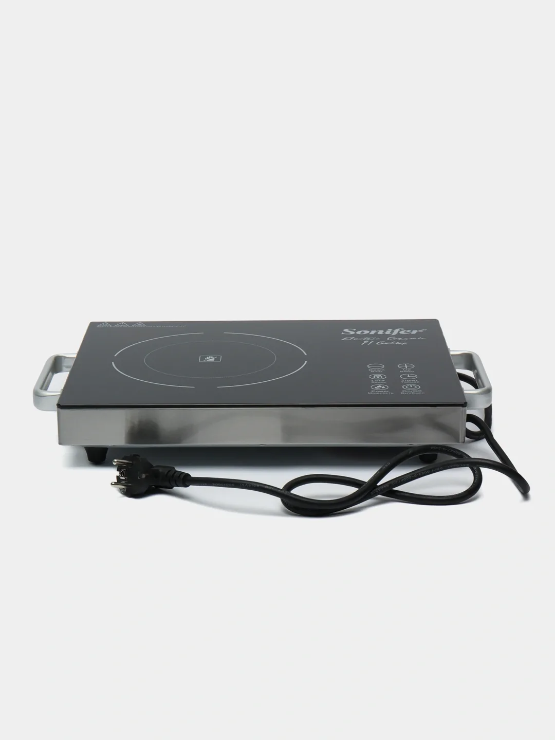 Elektr plita Sonifer SF-3039, sensorli boshqaruv, qora