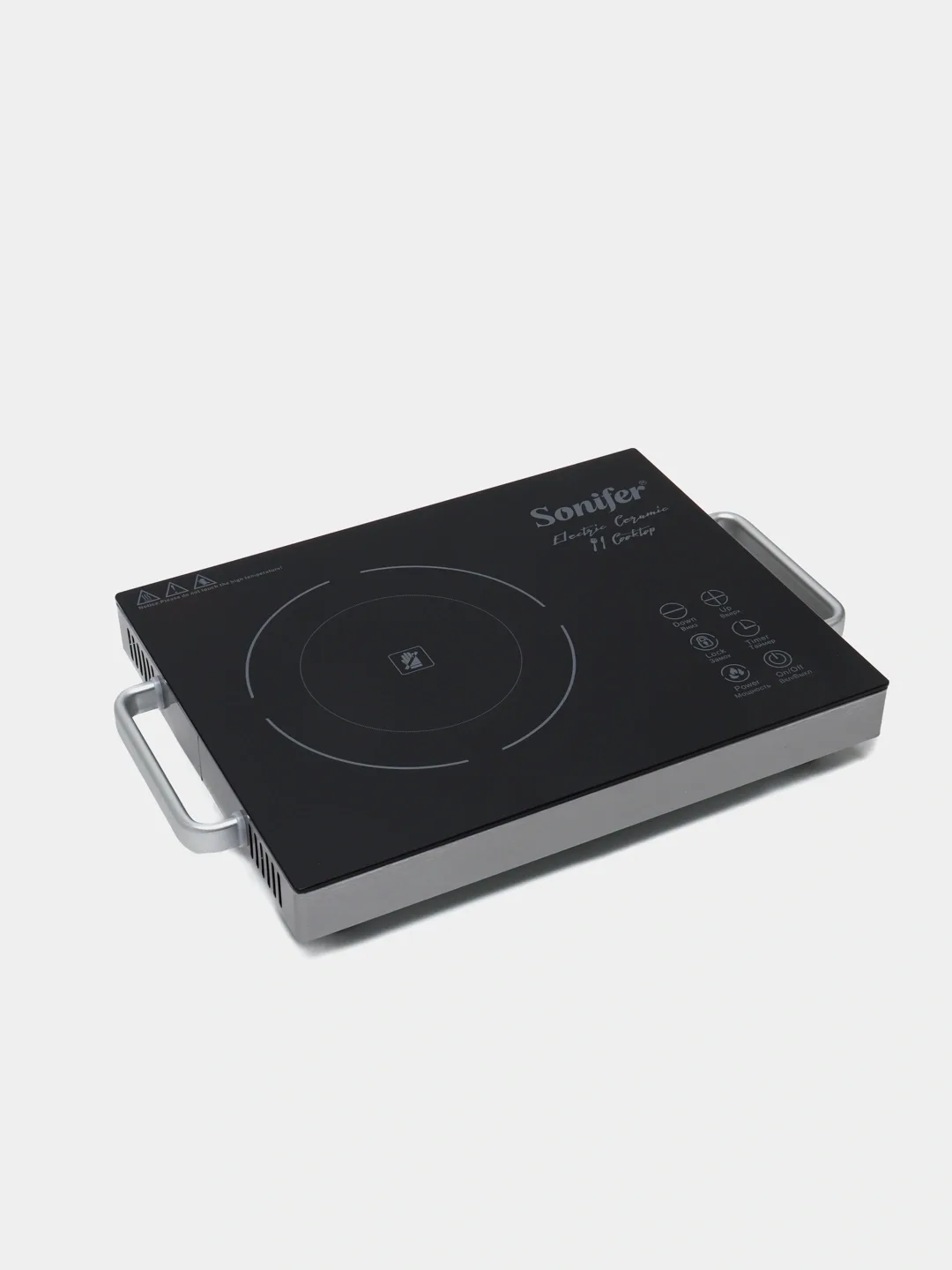 Elektr plita Sonifer SF-3039, sensorli boshqaruv, qora