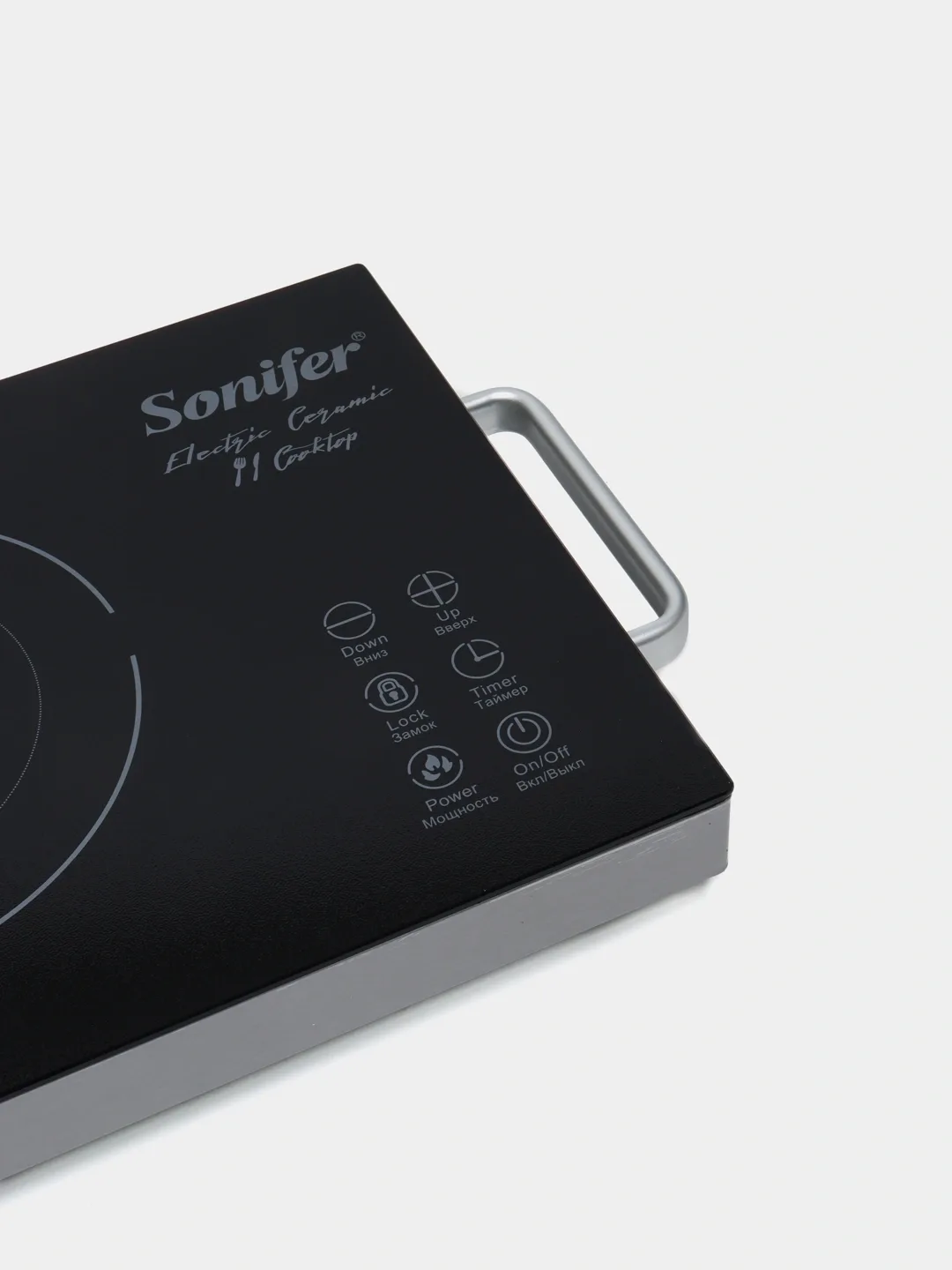Elektr plita Sonifer SF-3039, sensorli boshqaruv, qora