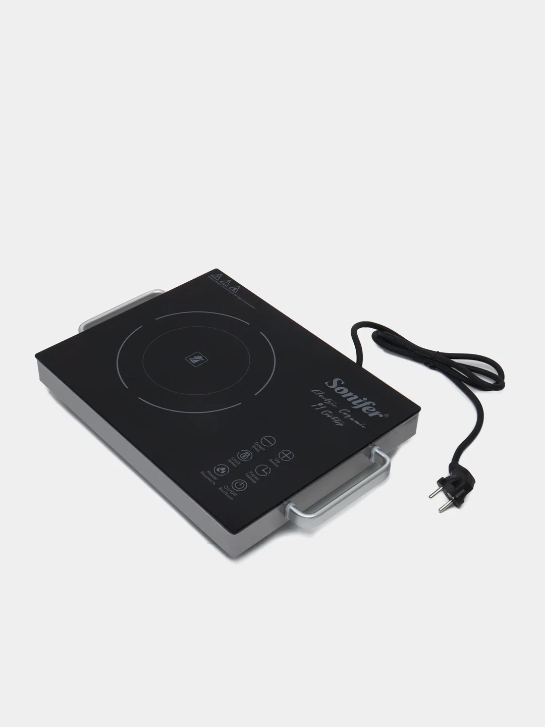 Elektr plita Sonifer SF-3039, sensorli boshqaruv, qora