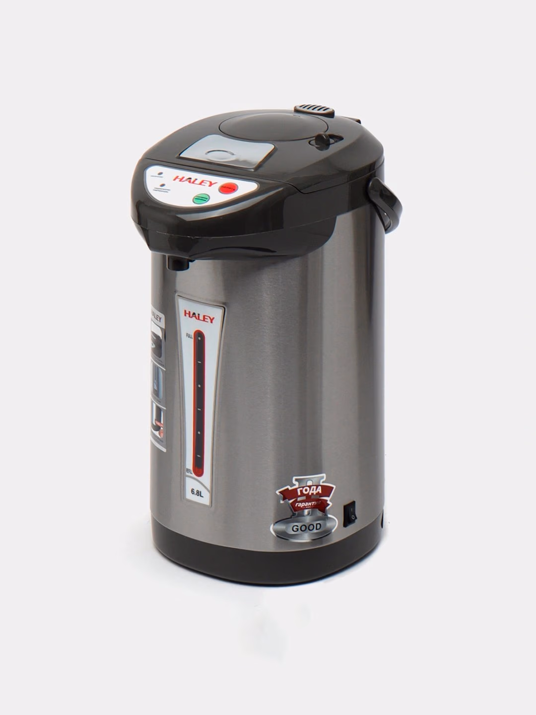 Termopot Haley HA680, 6.8 L, stainless steel-qora