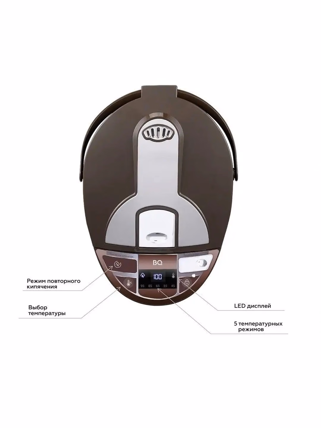 Termopot BQ BQ-TP535, 5.5 L, 1450 Vt, jigarrang - 6