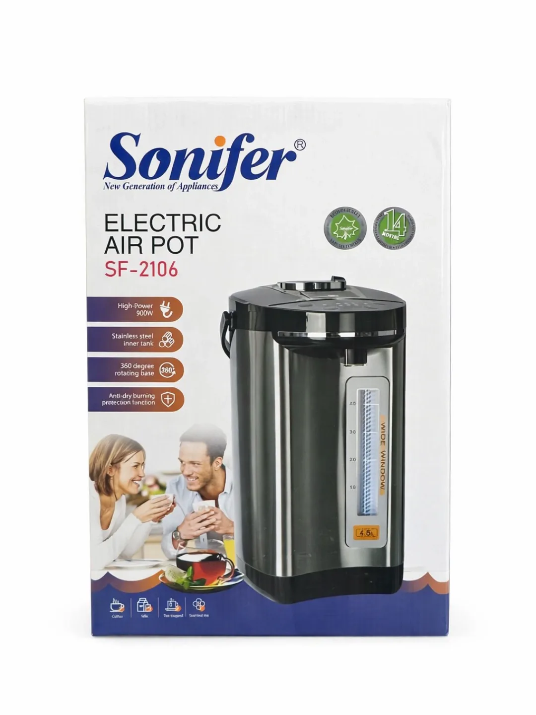 Termopot Sonifer SF-2106, 6.8 L, 900 Vt, metall