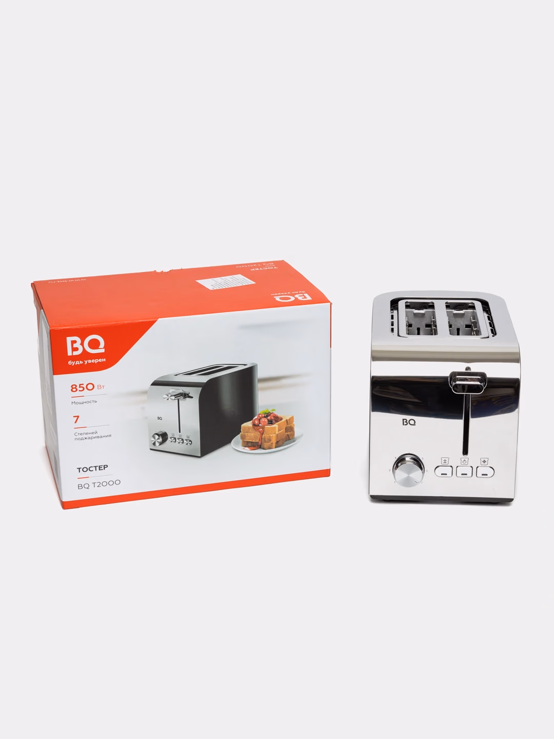 Toster BQ BQ-T2000, 850 Vt, qora-kumushrang - 10