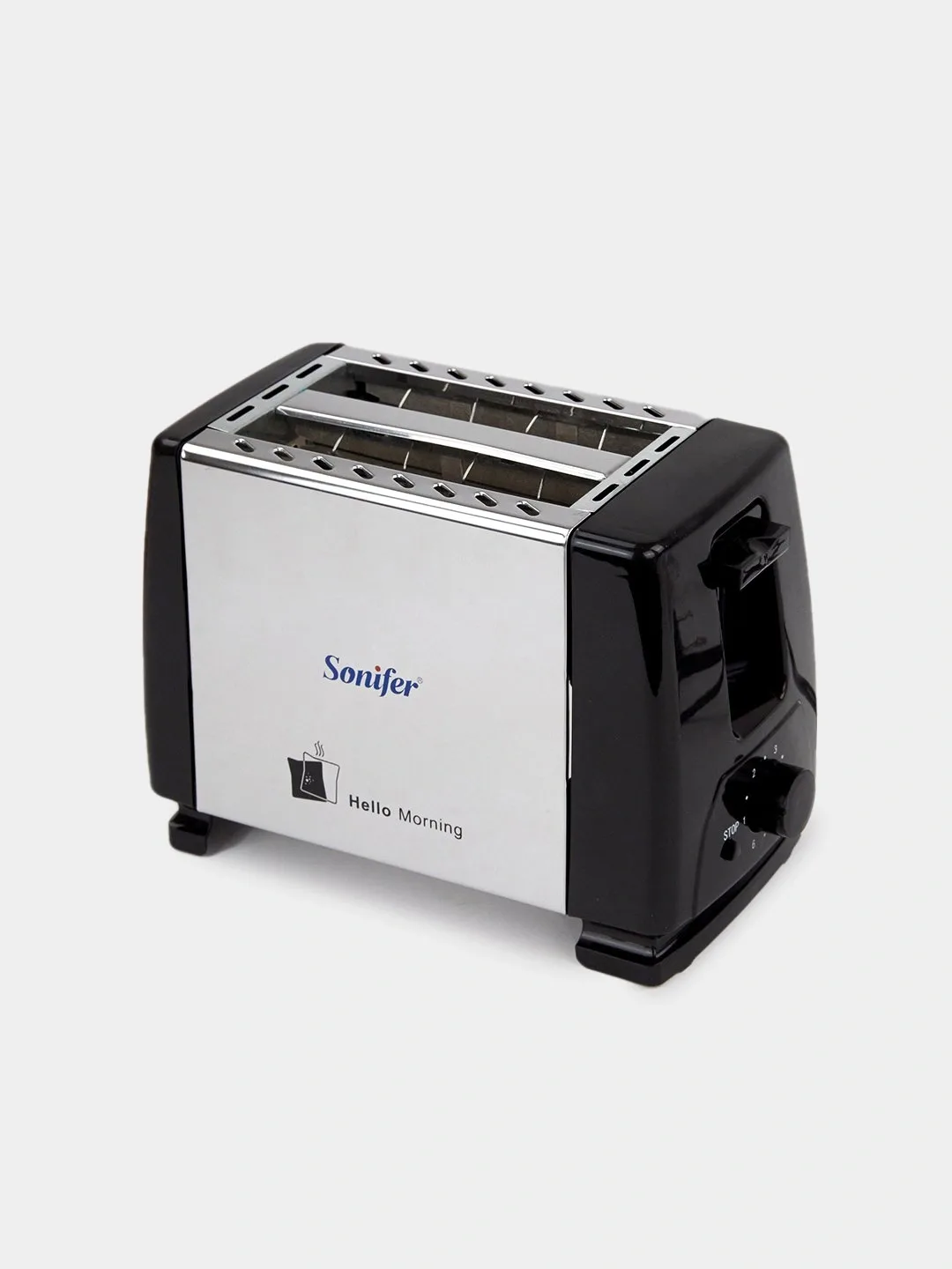 Toster Sonifer SF-6007, 2 slot, 700 Vt, qora-kumush