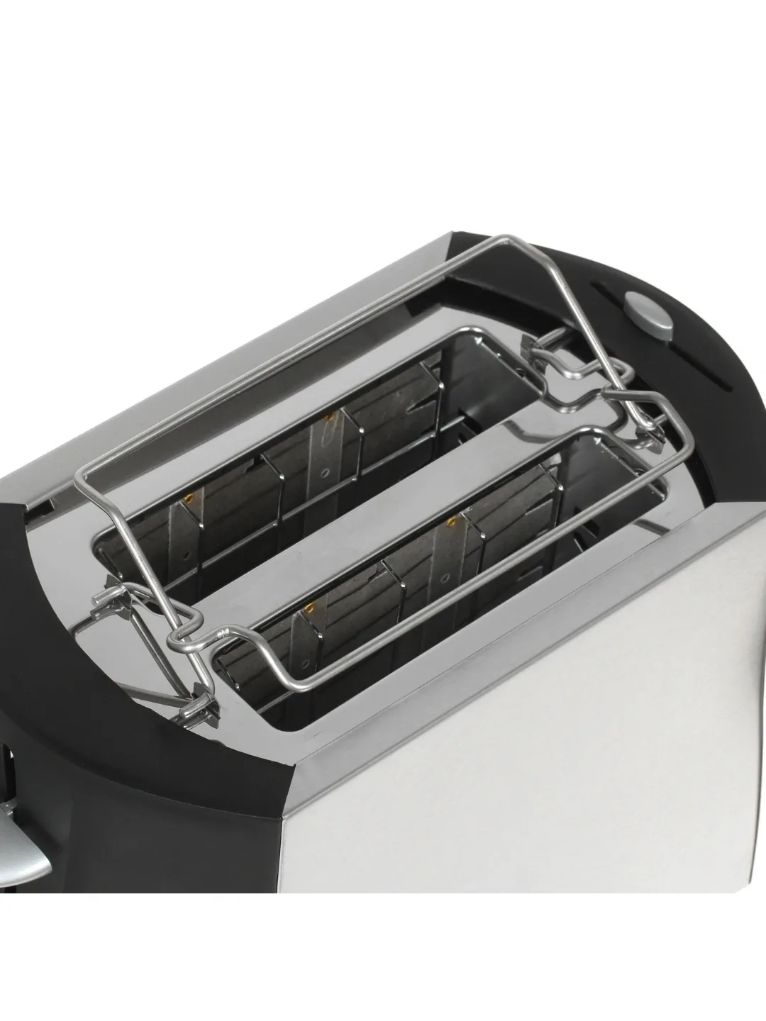 Toster Polaris PET 0812A, 800 Vt, qora-kumushrang