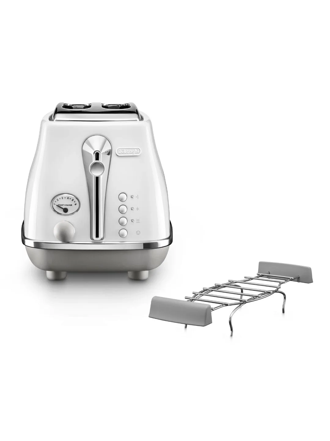 Toster De'Longhi Icona Capitals CTOC2103.W, 2 slot, oq