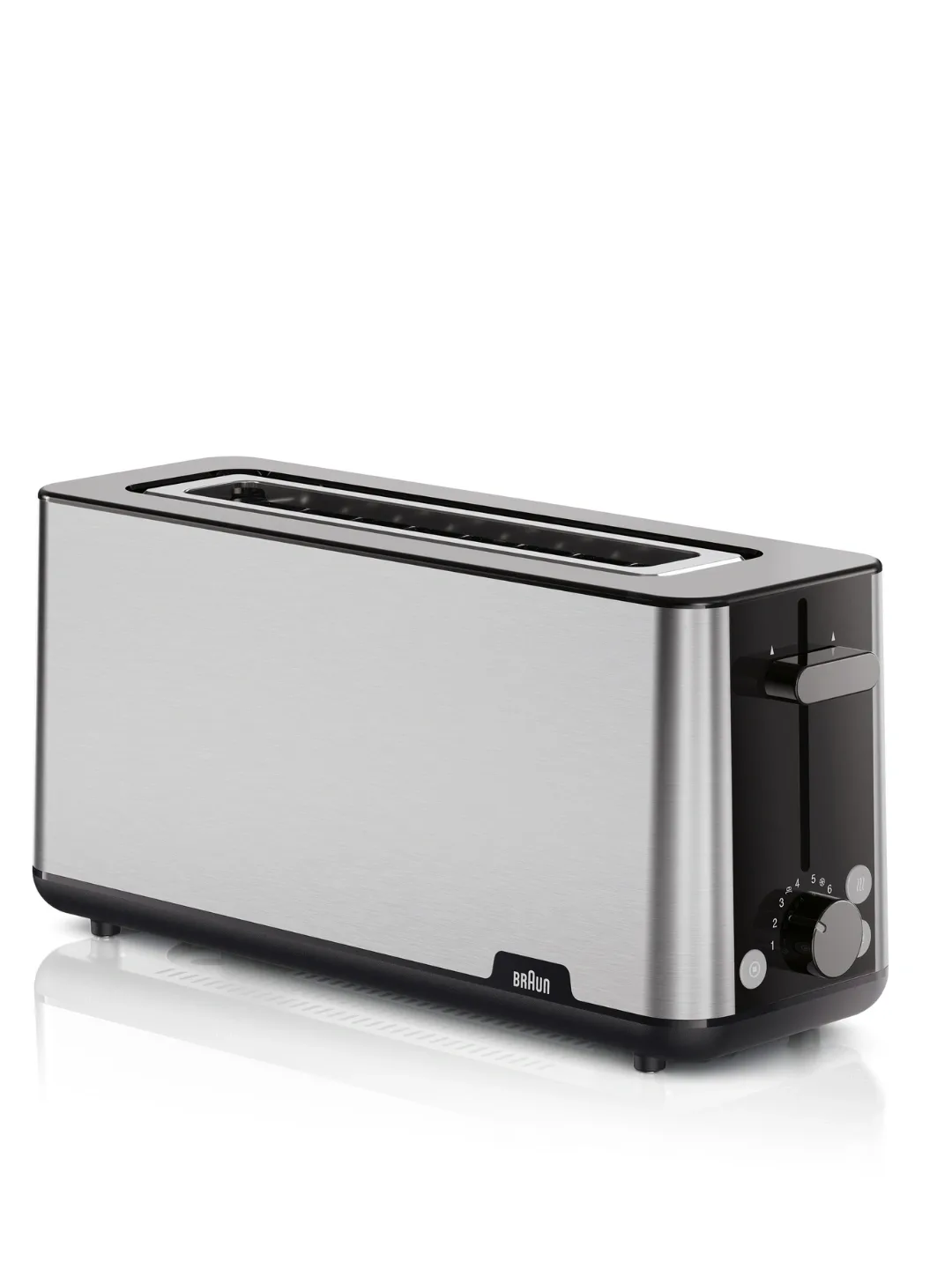 Toster Braun HT1610BK, 2 ta slot, 8 xil qizartirish darajasi