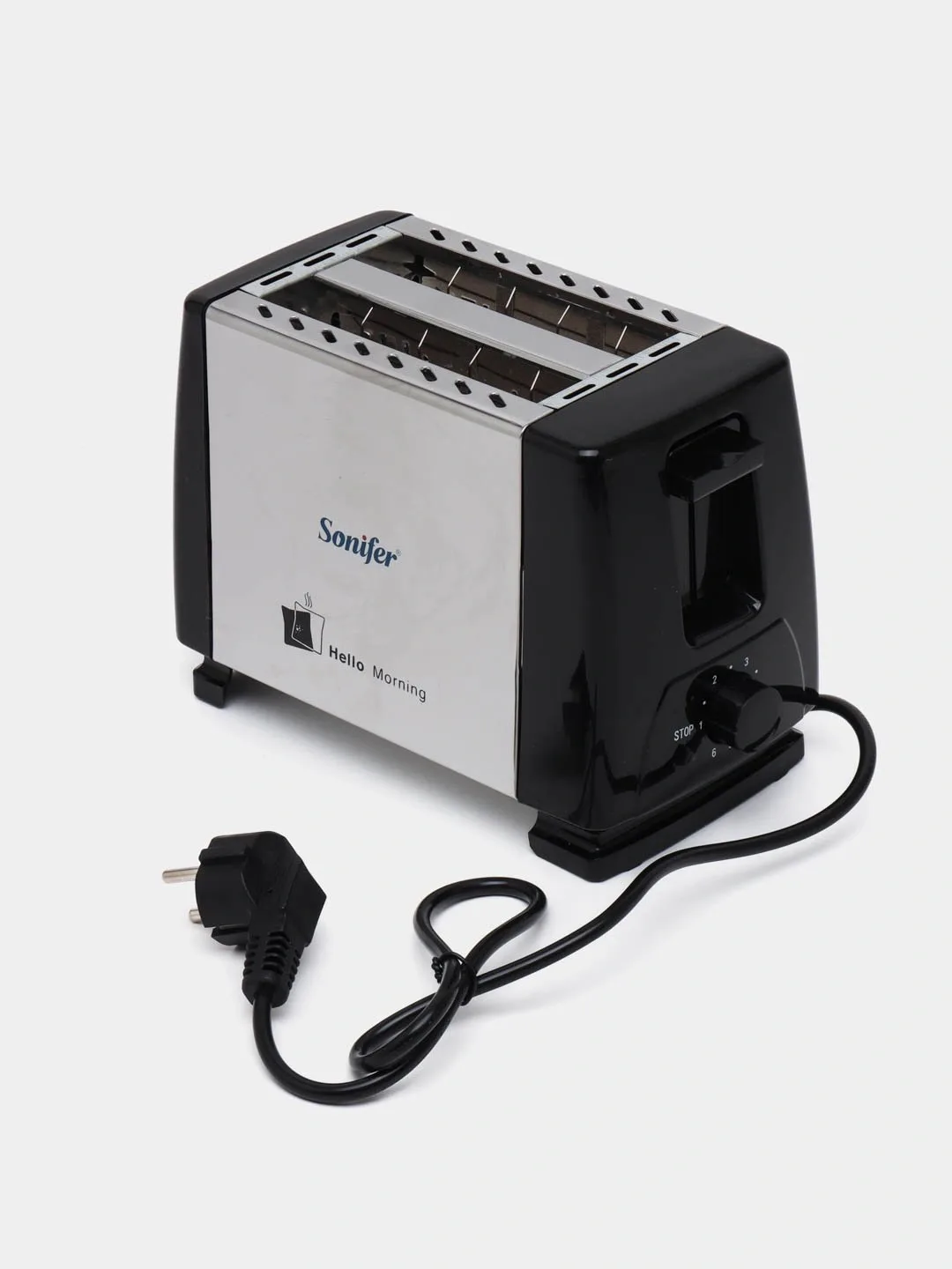 Toster Sonifer SF6007, qora-kumushrang