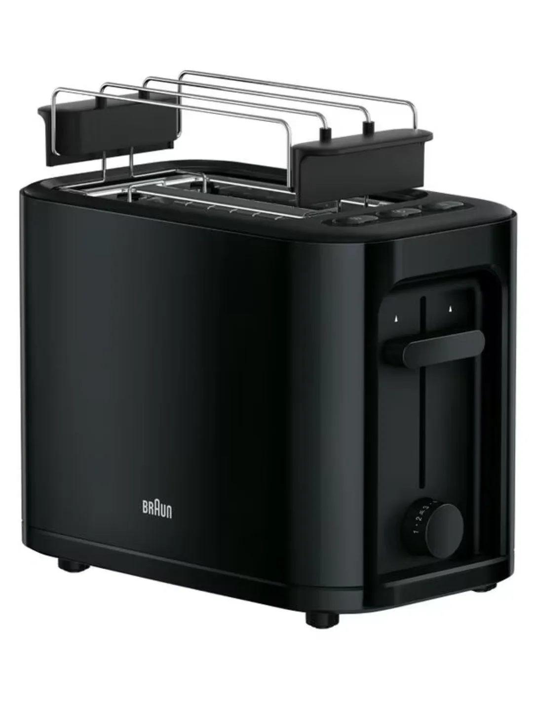 Toster Braun PurEase JB3100, 1000 Vt, 2 slot, qora