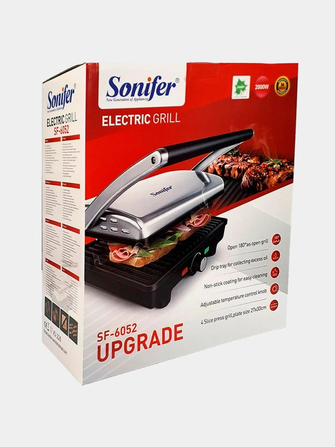 Toster Sonifer SF-6052, 2000 Vt, qora