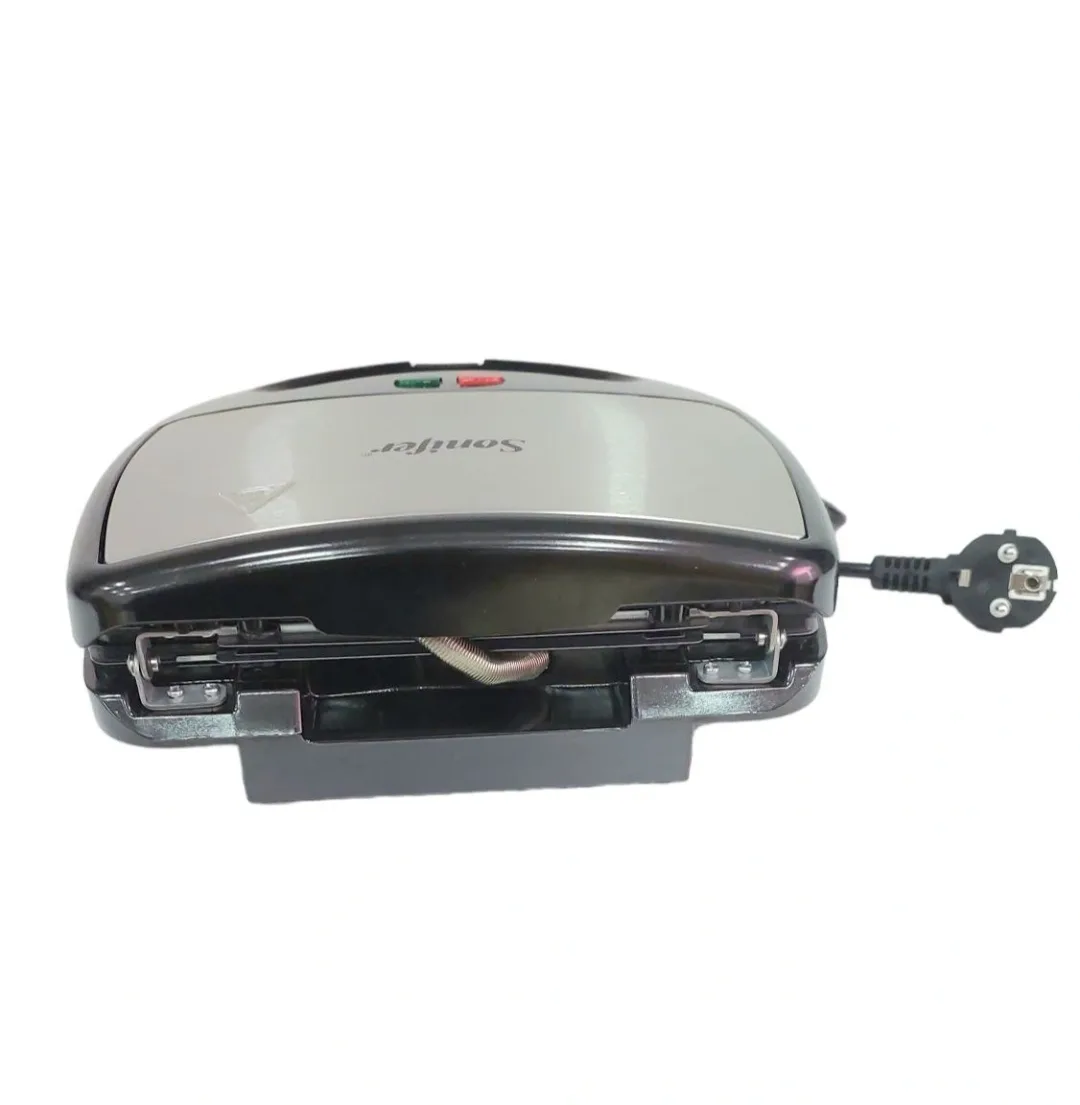 Sendvich va vafli pishirgich Sonifer SF-6050, qora-kumushrang