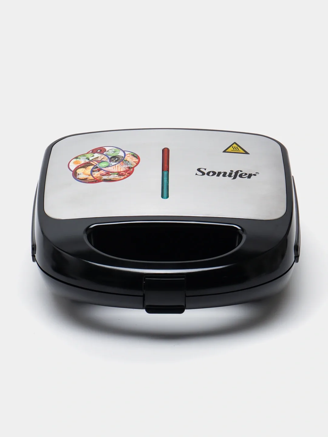 Sendvich va vafli pishirgich Sonifer SF-6153, qora-kumushrang