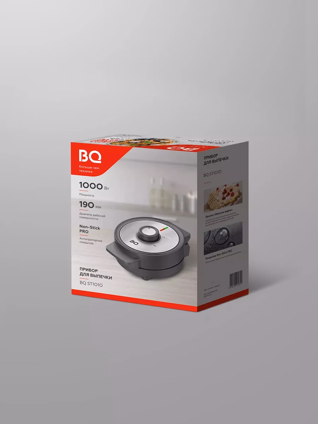 Elektr vafli pishirgich BQ ST1010, 1000 Vt, qora - 10