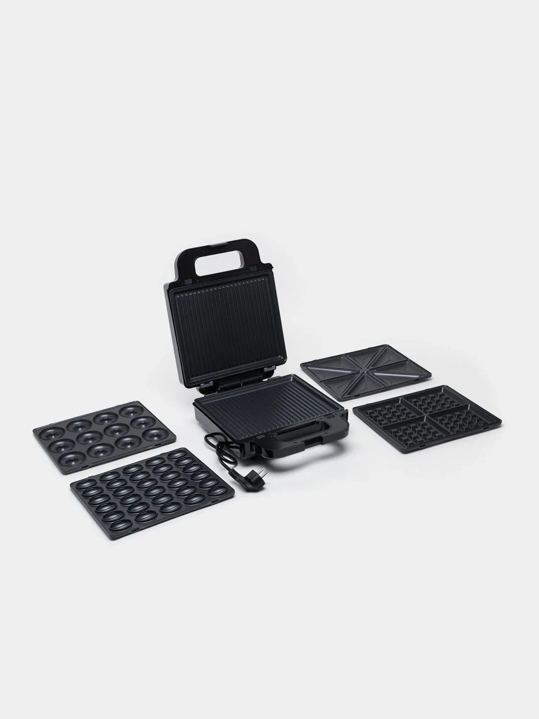 Sendvich va vafli pishirgich TECHNOHOUSE GF-1160, qora