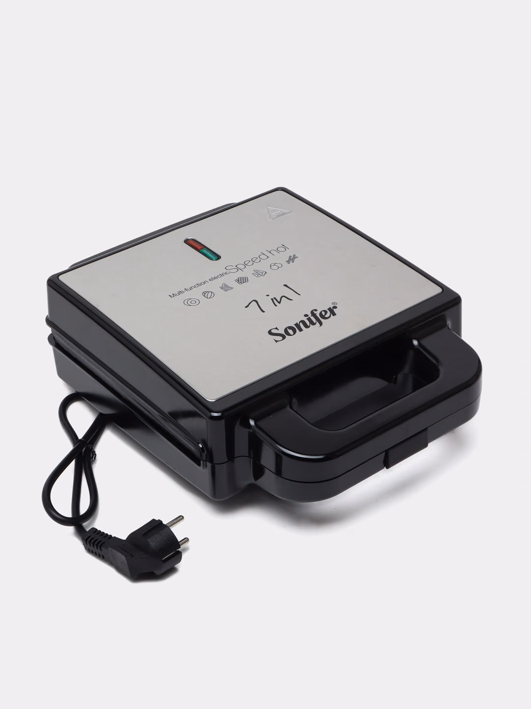 Sendvich va vafli pishirgich Sonifer SF-6144, qora-kulrang - 2