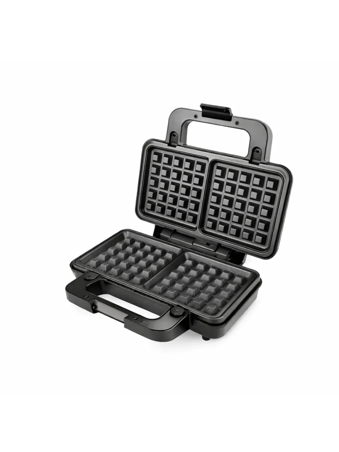 Sendvich va vafli pishirgich Sonifer SF-6166, 1000 Vt, qora-kumushrang