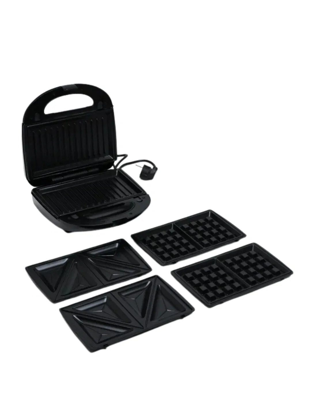Sendvich va vafli pishirgich Sonifer SF-6113, 750 Vt, qora