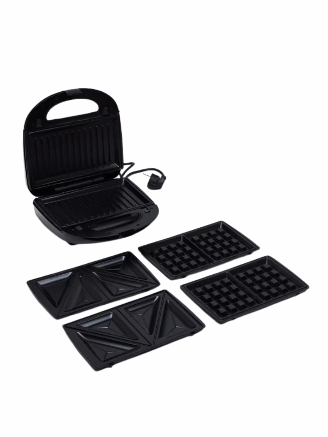 Sendvich va vafli pishirgich Sonifer SF-6113, 750 Vt, qora - 4