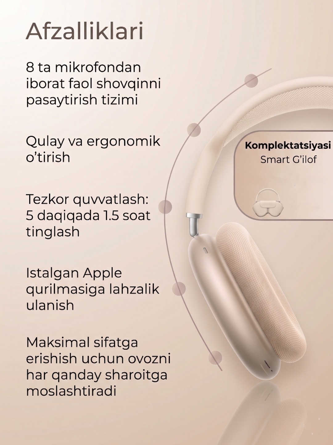 Pods Max Lux Titan Premium Simsiz Quloqchinlar - 3