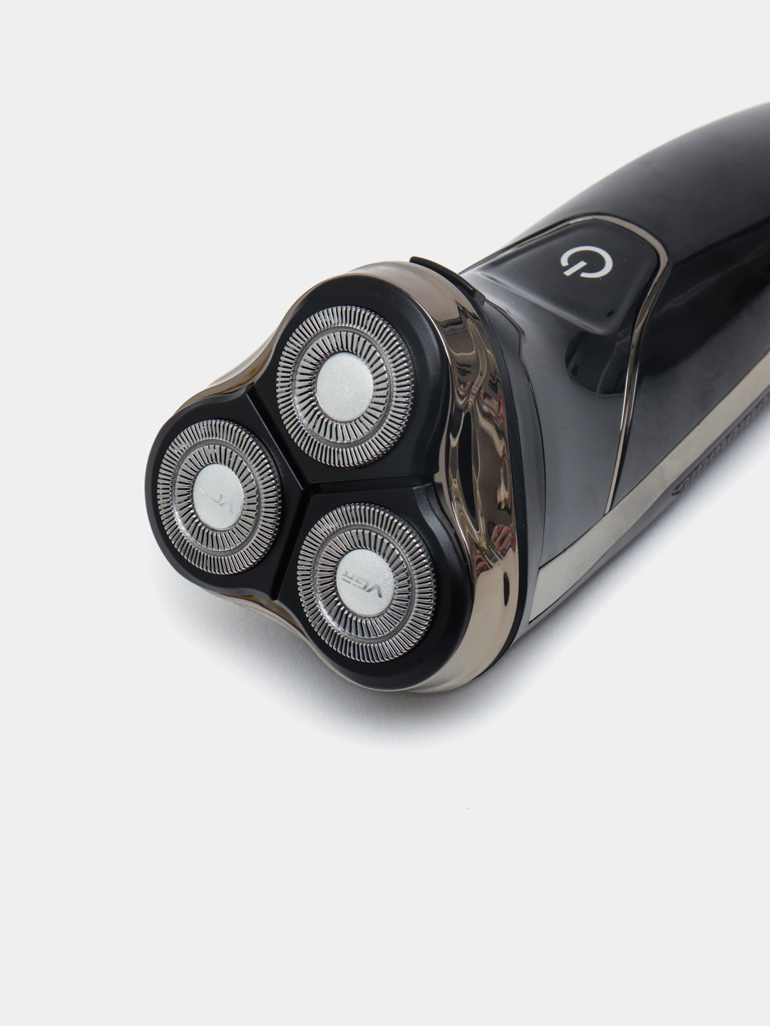 VGR V-318 3D Rotatsion Elektr Qiruq, Pop-up Trimmer, Keng LED (Vaqt+Zaryad+Blok+Suv), Qora/Xrom - 4