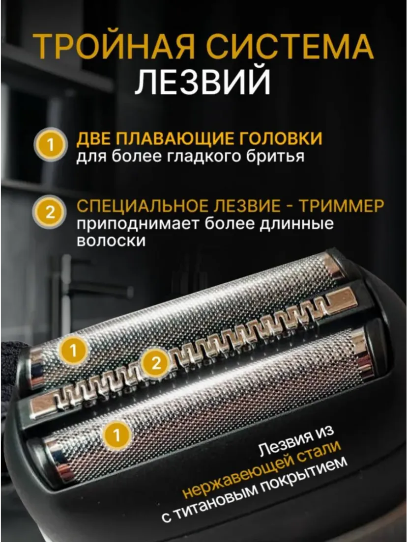 Профессиональный триммер для волос и бороды VGR V-345-SILVER, Серебристый