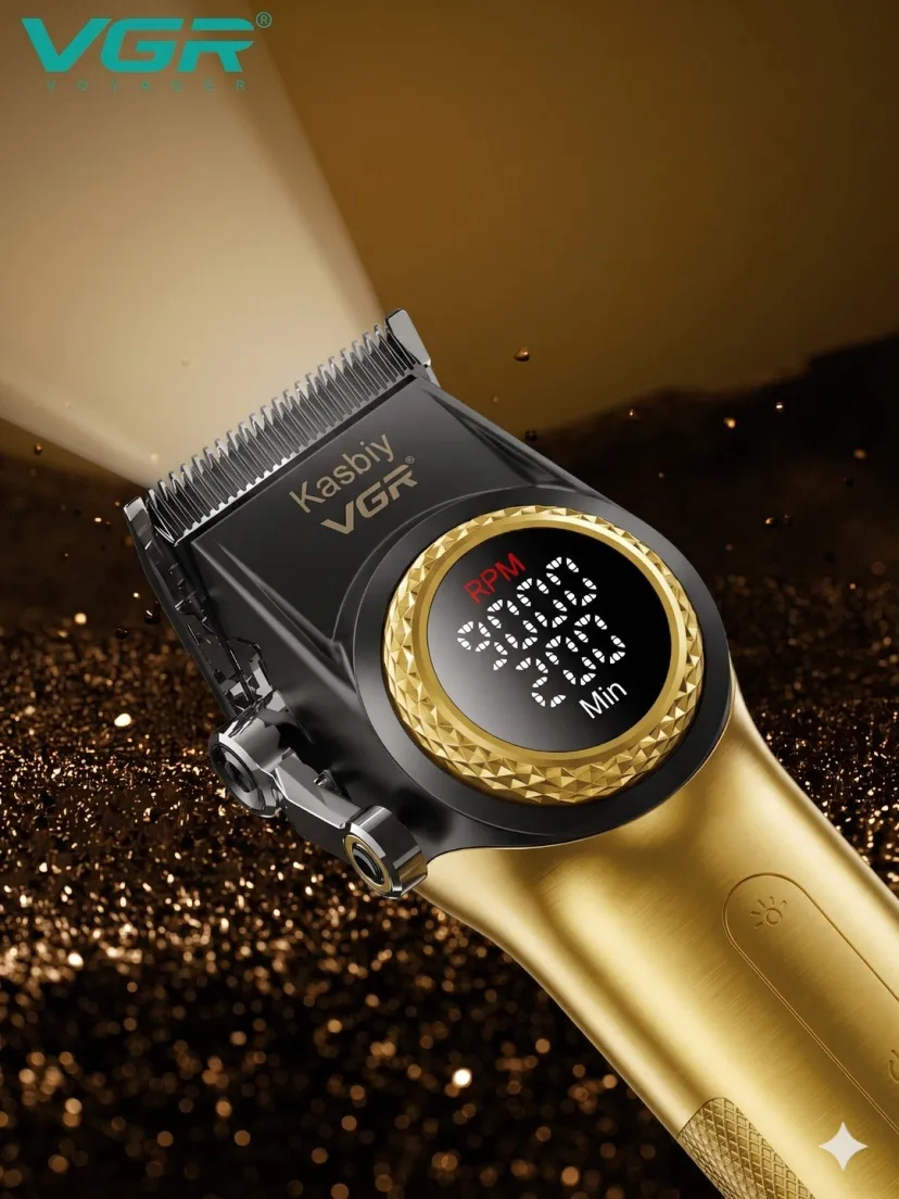 Профессиональный триммер для волос и бороды VGR V001-GOLD, Золотой