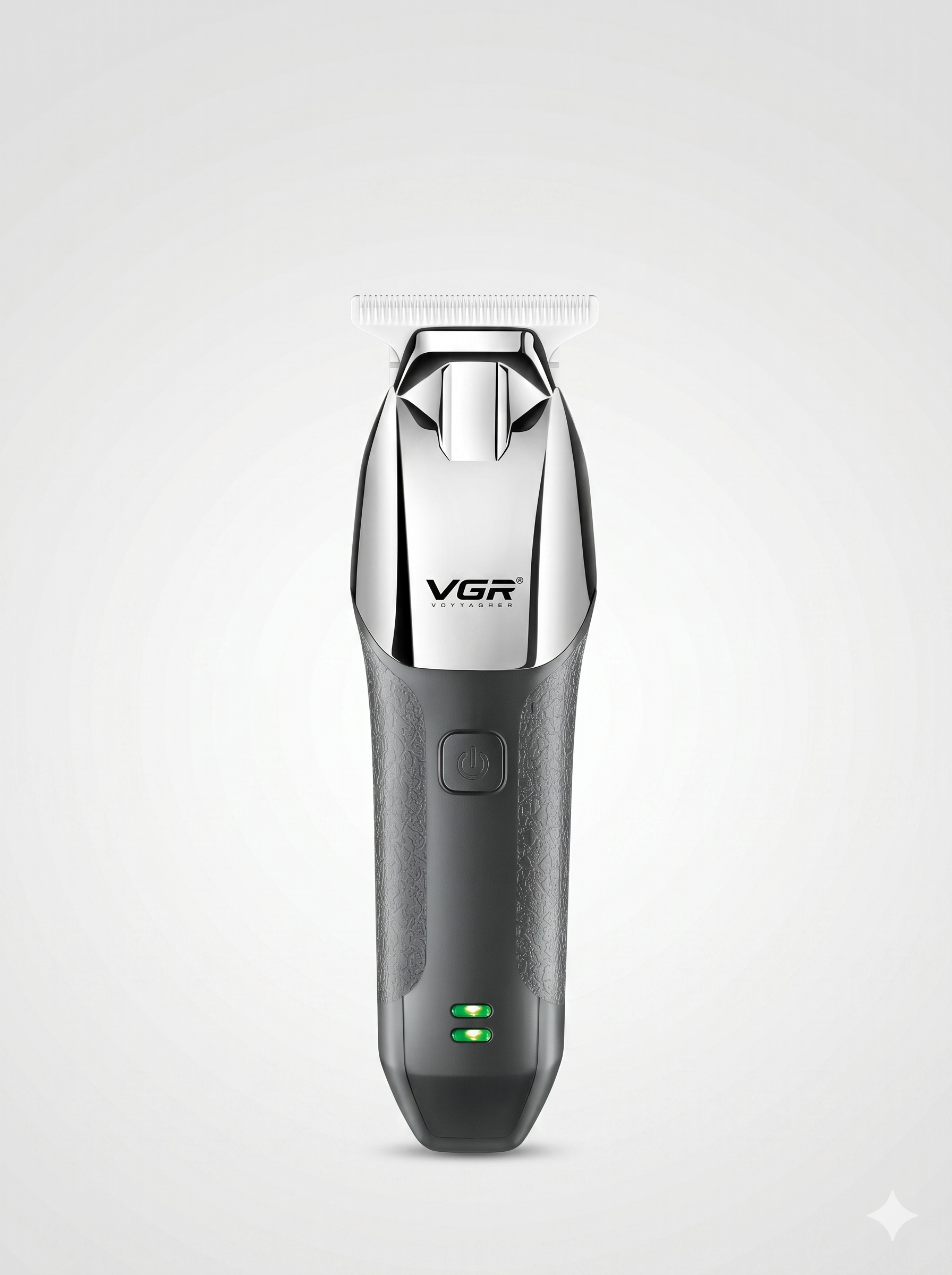 VGR V-171 Professional Soqol Trimmeri, T-pichoq, Xrom Korpus, 3 LED Indikator - 2
