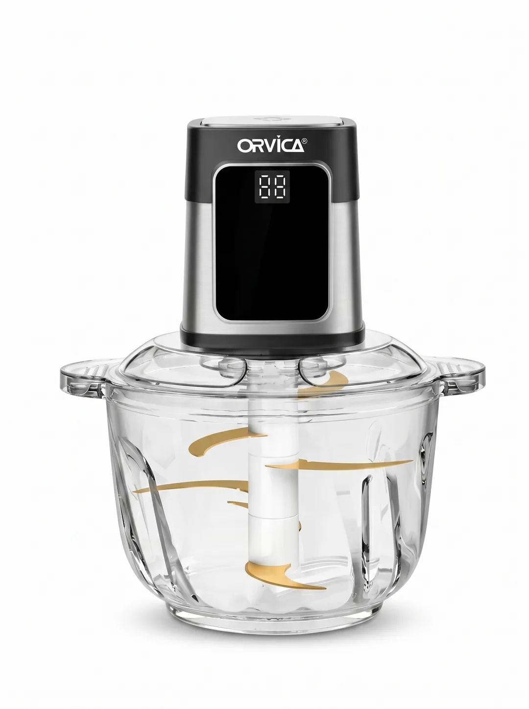 ORVICA ORM-2023 3-ta-1da Elektr Maydalagich, 4L Shisha Idish, 1800W, Sensorli LED Displey