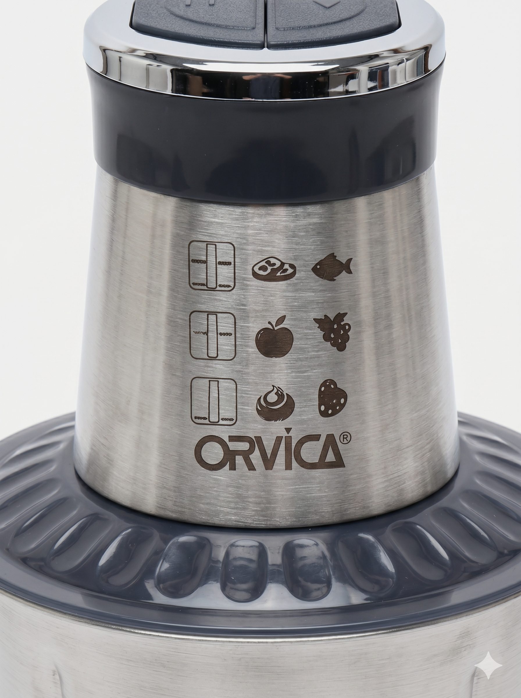 ORVICA ORM-7912 Professional Chopper, 2L Zanglamas Po'lat Idish, 1500W, Tezkor Maydalash - 3