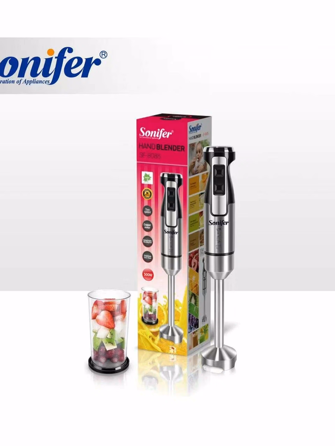 Blender Sonifer SF-8085, ручной, турборежим, защита от перегрева, 600 вт - 8