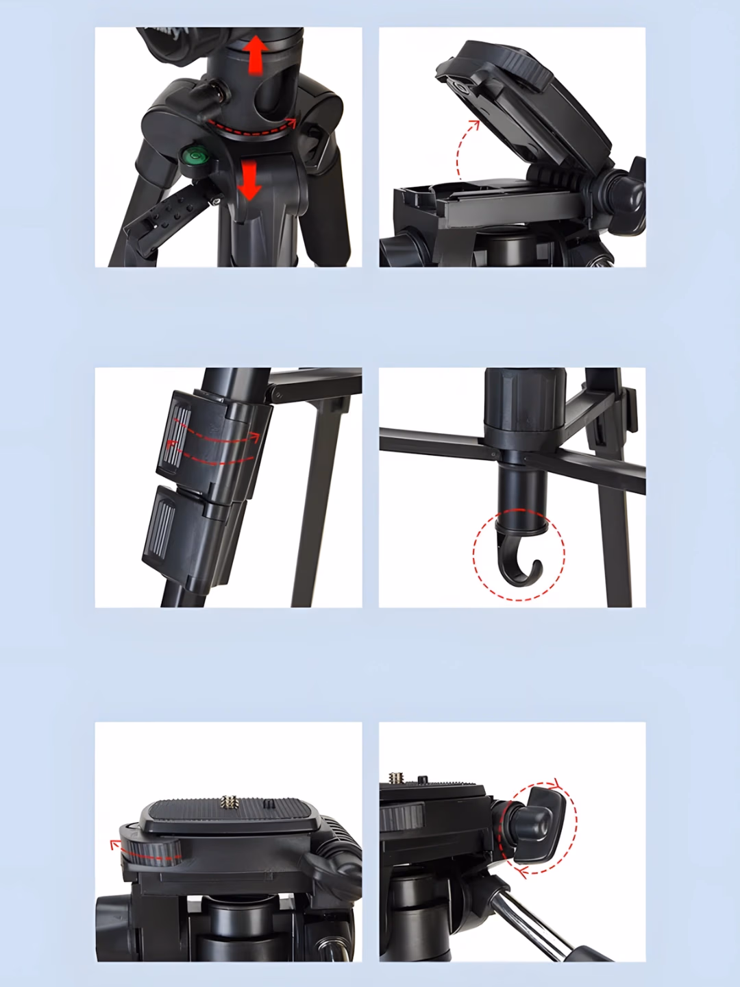 Jmary KP-2294 Universal Ko'p Funksiyali Tripod Shtativ Kamera Telefon Proyektor - 2