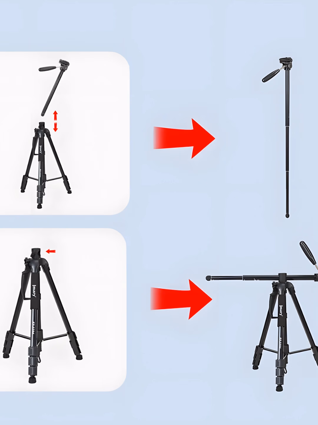 Jmary KP-2294 Universal Ko'p Funksiyali Tripod Shtativ Kamera Telefon Proyektor - 4